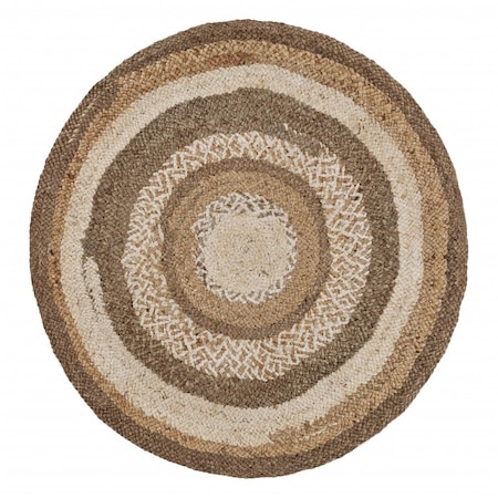 Palacedesigns 48 x 48 in. Multi Colored Concentric Boutique Jute Rug PA3091364